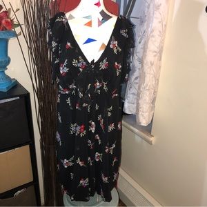 Torrid Flora Ruffle V-neck dress